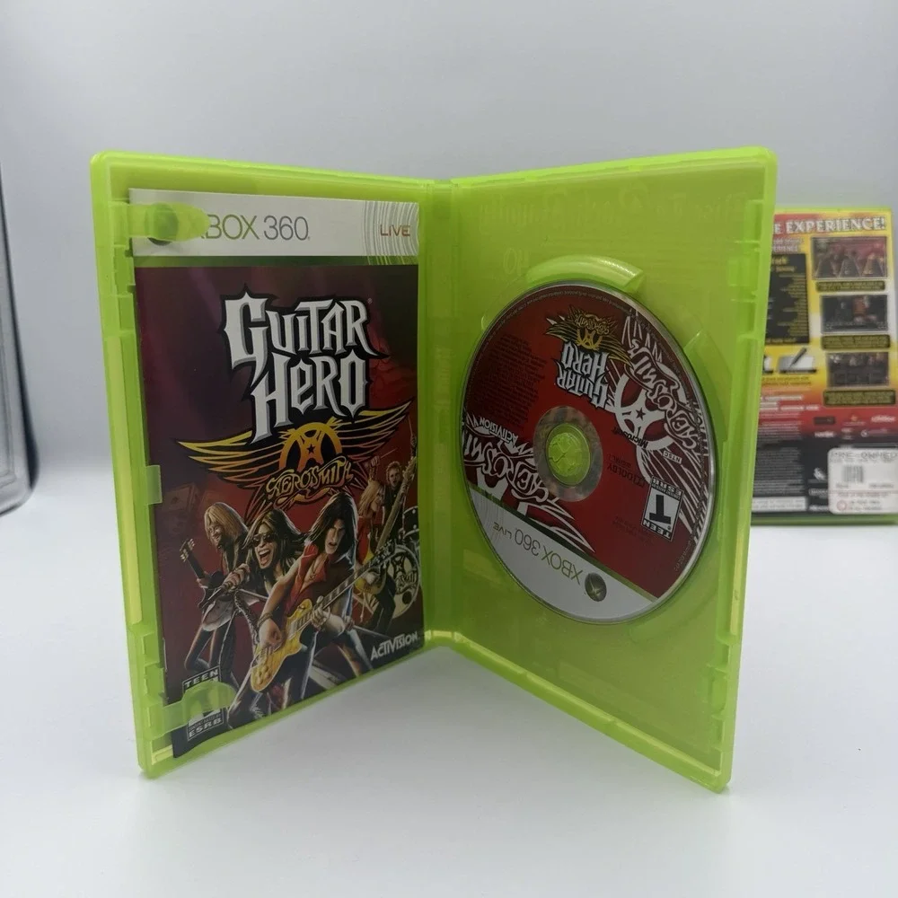 Xbox 360 Guitar Hero & Rock Band Game Lot CIB Tested Working Beatles AC/DC